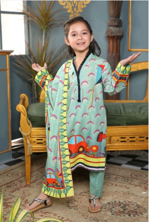 Digital Printed 3 piece kid's suit