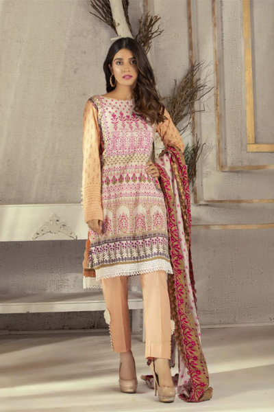 Asian Trends | RangReza Three Peace Printed Lawn