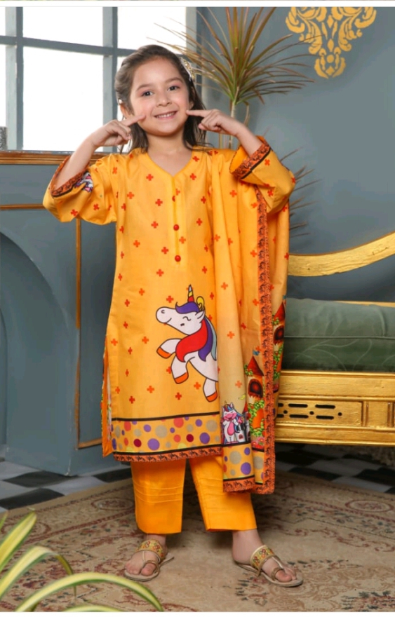 Digital Printed 3 piece kid's suit