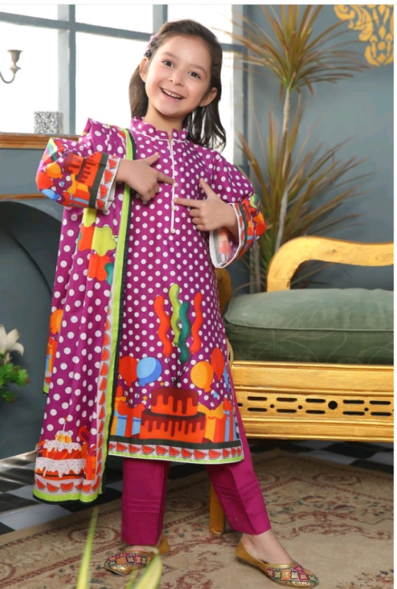 Digital Printed 3 piece kid's suit