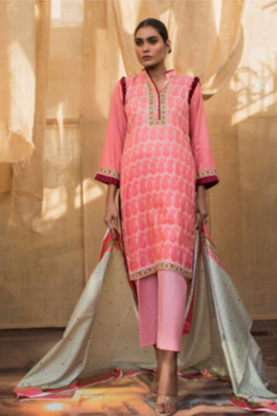 Asian Trends | RangReza Three Peace Printed Lawn