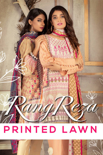 Asian Trends | RangReza Three Peace Printed Lawn